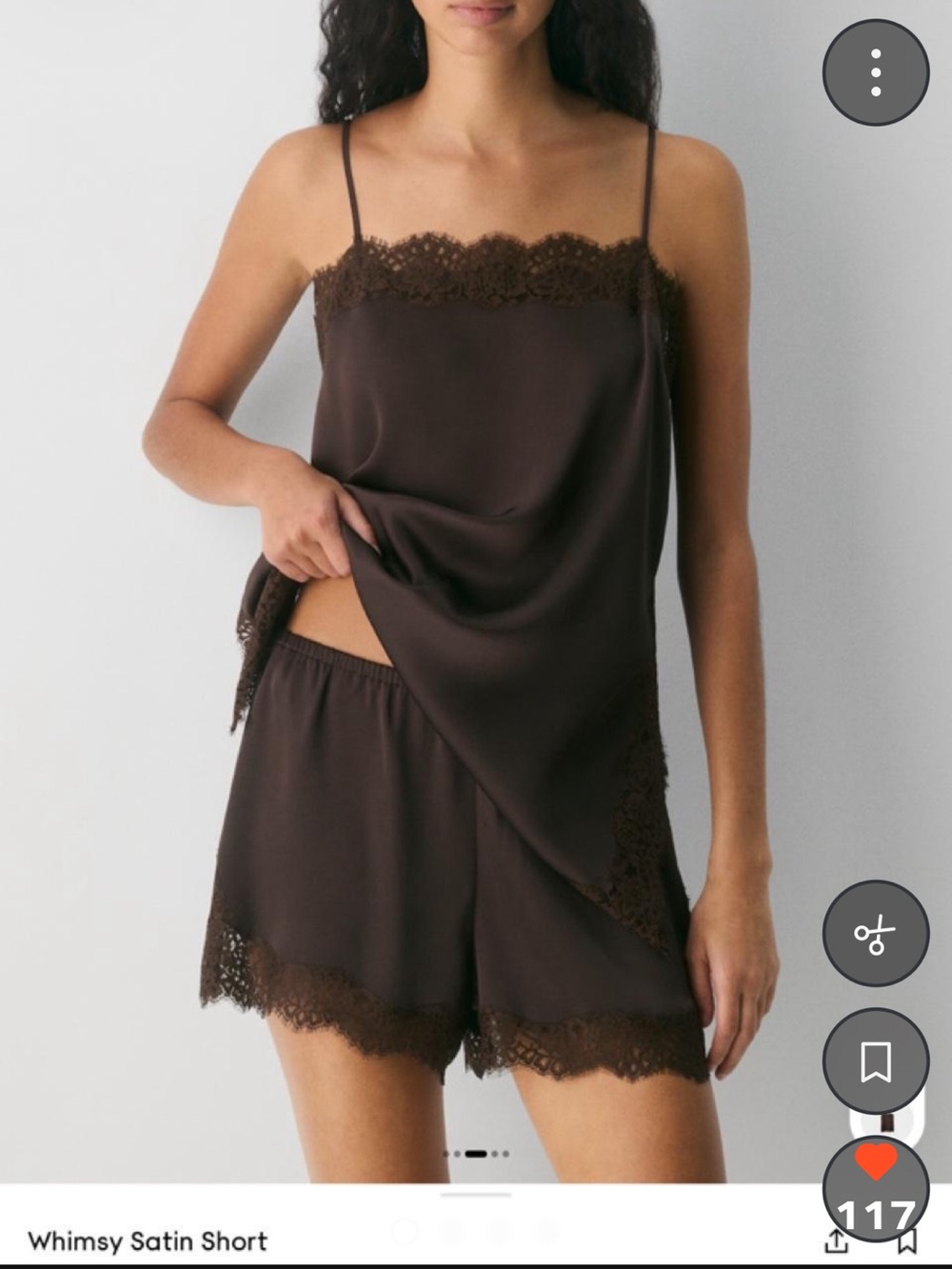 Aritzia Wilfred Whimsy Satin Short